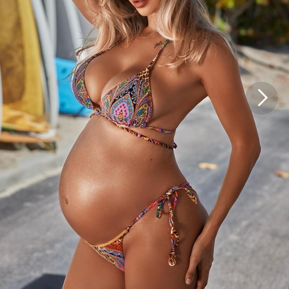 Luli Fama Shore Thing Seamless Wavy Ruched Back Side Tie Bottom - Picture 15 of 16